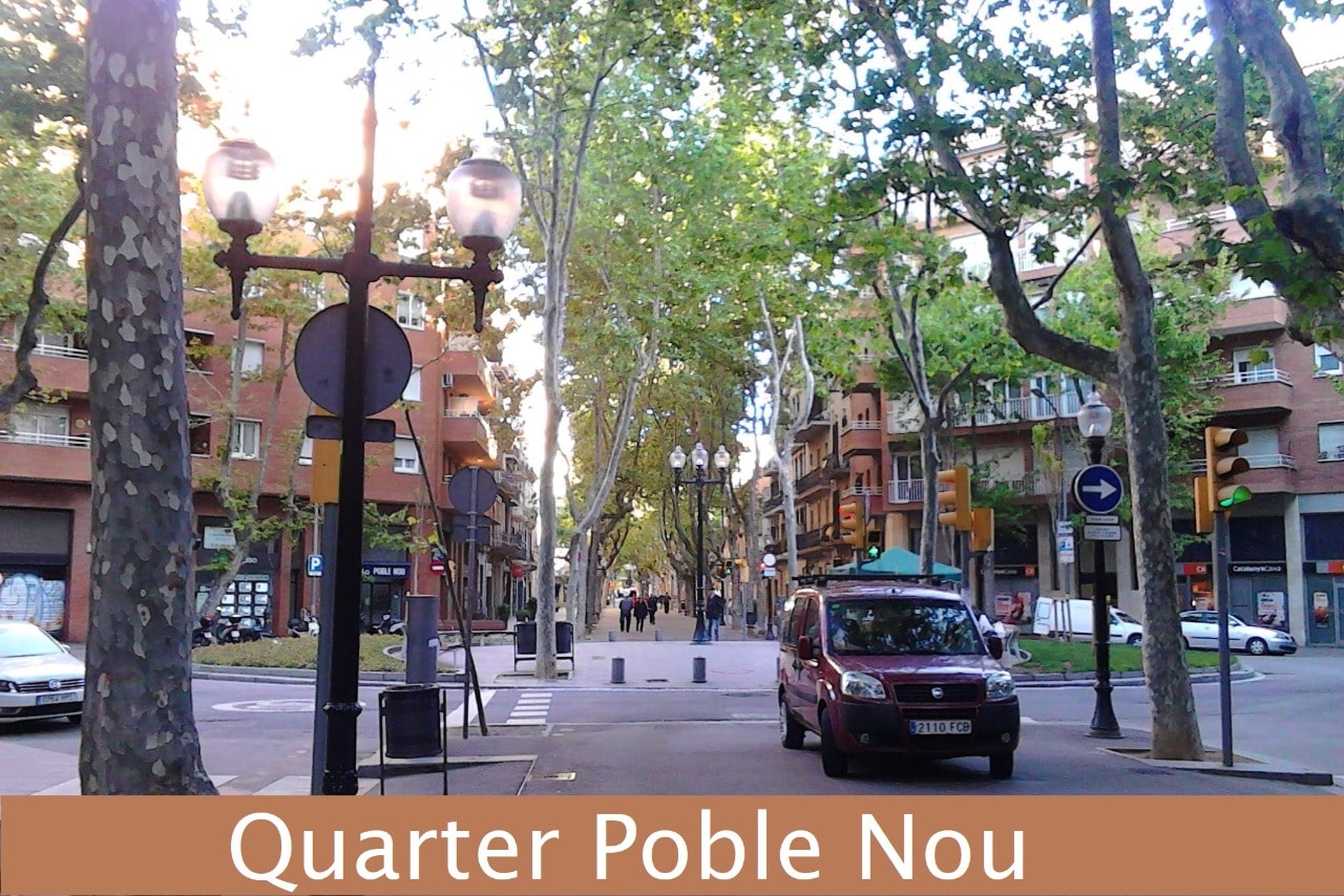 Quarter of Poble Nou in barcelona