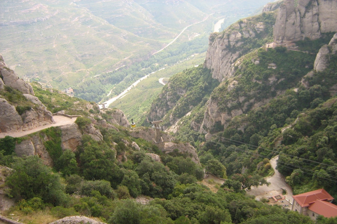 the cable car of Montserrat