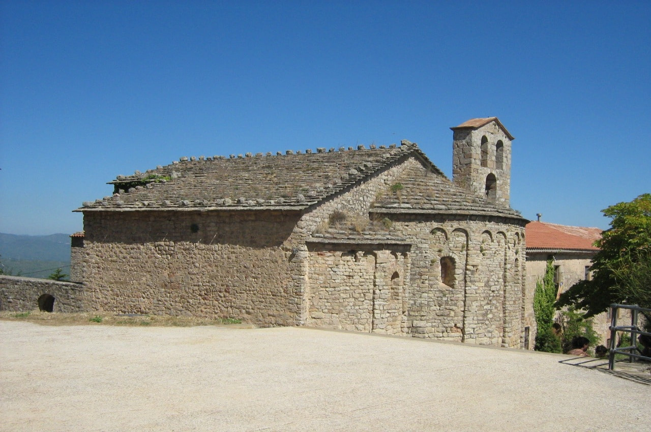 la chapelle de Santa Ceciia sur la montagne de Montserrat